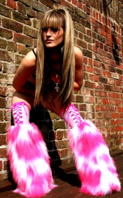 Wht/Pink Camo Laced Fluffs