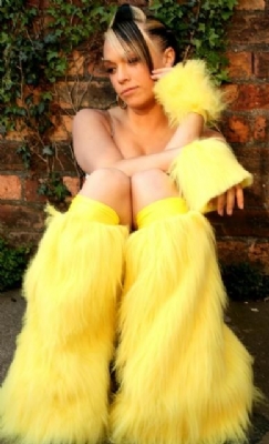 Butter Yellow Fluffs and Cuffs