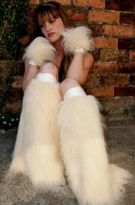 Cream Fluffs and Cuffs