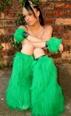 Emerald Fluffs and Cuffs
