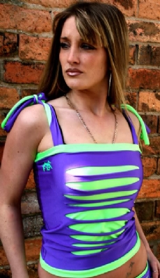 Pur/Lime Bling Vest