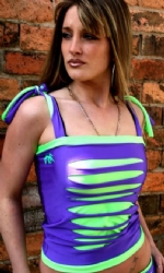 Pur/Lime Bling Vest