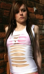 Wht/Candy Vest and Bra
