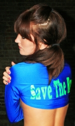 Printed Shrug Blue