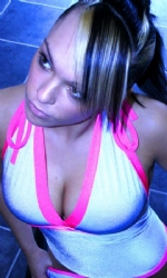 Long Halterneck BabyBlu/Pink