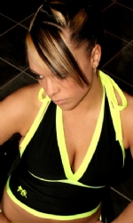 Long Halterneck Blk/NYell