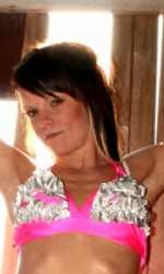 Ruffle Bikini Pink/Silv