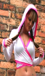Hooded Multi Wht/Pink