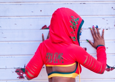 Slashed Hooded Shrug R/G/Y