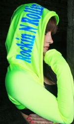 Hooded Shrug Neon Yellow