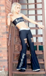 Flared 2piece Blk/Silv