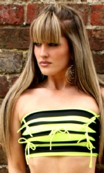 Hussy Boobtube Blk/Yell