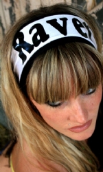 Headband White/blk