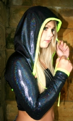 Hooded Shrug BlkHolo/Yell