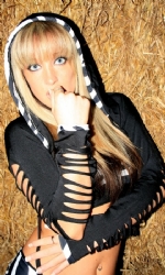 Slashed Hooded Shrug B/Z