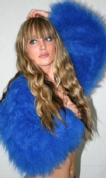 Fur Shrug Blue