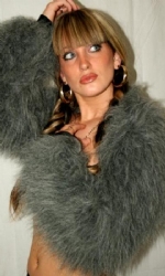 Fur Shrug Grey