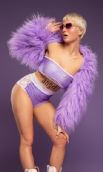 Fur Shrug Lilac