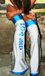 Lycra Legs Wht/Turq