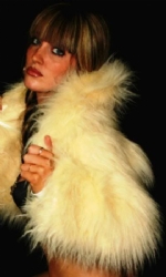 Fur Hood Shrug Cream