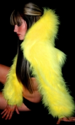 Fur Hood Shrug ButYel