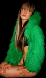 Fur Hood Shrug Emer