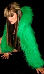 Fur Hood Shrug Emer
