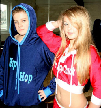 Red/White Tush Hoody