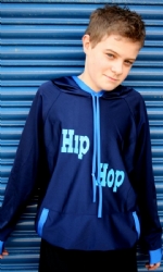 Navy/Blue Full length Hoody