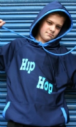 Navy/Blue Full length Hoody