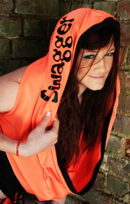 Snood Orange/Blk