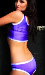 Pur/Wht Crop Vest and Nix