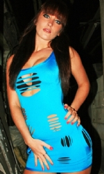 Slash Vest Dress Turq