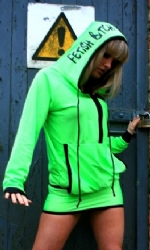 Lime/Black Hoodress