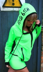 Lime/Black Hoodress