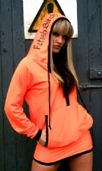 Orange/Black Hoodress 