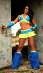 Raunchy Rara 4pc Blu/Yell