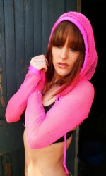 Hooded Shrug PinkFish