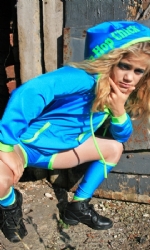 Tur/Lime HoodPants and Leg Tubes