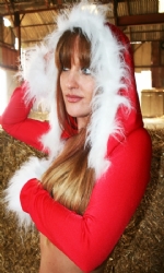 Hooded Fur Trim Shrug RW
