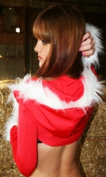 Hooded Fur Trim Shrug RW